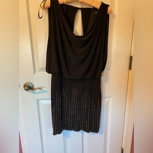 Black Beaded XSCAPE Dress